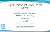 Digital Deadweight Survey Project (DDWS) - NSRP · Digital Deadweight Survey Project (DDWS) Technology Transfer Presentation NSRP Joint Panel Meeting. ... • Working with ATI to
