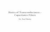 Basics of Transconductance – Capacitance Filtersmgh-courses.ece.gatech.edu/ece6414/References/Hasler_gmCFilter01.… · Transconductance Amplifiers • Most op-amps can be used