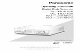 WJ-HD616K/G WJ-HD716K/G - Panavidéo Inc · 4 The digital disk recorder WJ-HD616K, WJ-HD716K, WJ-HD616K/G and WJ-HD716K/G (hereinafter WJ-HD616K or WJ-HD716K), are designed for use