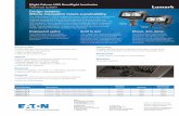 Night Falcon Technical Guide (PDF) - Cooper Industries · Design matters: Where innovation meets sustainability. The Night FalconTM LED floodlight luminaire utilizes precision engineered