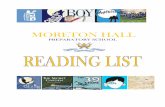 Reading List: Chapter 1 - moretonhallprep.org · How to train Your Dragon Cressida Cowell Icefire Incredible Adventures of Professor Branestawm Norman Hunter Emil and the Detectives