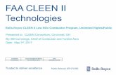 FAA CLEEN II Technologies · FAA CLEEN II Technologies ... Elevator speech . 3 . ... generation production application and fleet engine retrofit opportunities .