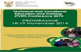 PROGRAMME 18-19 November 2014 Calendar Events/TVET... · PROGRAMME 18-19 November 2014 ... Case Study: Aligning supply and ... LUNCH . Technical and Vocational Education and Training