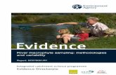 River macrophyte sampling: methodologies and variability · River macrophyte sampling: methodologies and variability iii Evidence at the Environment Agency Evidence underpins the