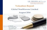 Valuation Report - Jindal Poly Valuation report_GNWL.pdf · Valuation Report Global NonWovens Limited August 2016. Index I ... Exchange/Swap Ratio to be computed based on the per