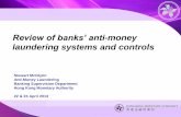Review of banks’ anti-money laundering systems and … · Review of banks’ anti-money laundering systems and controls Stewart McGlynn Anti-Money Laundering Banking Supervision