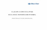 ICS-2003 Intercom Station - Partyline · Clear-Com Communication Systems ICS-2003 Intercom Panel Instruction Manual 1-1 OPERATION INTRODUCTION This chapter describes how …