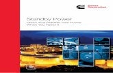 Standby Power - Cummins · Lean-burn gas fueled generator sets from ... Complete with turbo charging and after ... standby power solution or a hybrid lean-burn gas and diesel ...