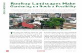 G Rooftop Landscapes Make Gardening on Roofs a … · Rooftop Landscapes Make Gardening on Roofs a ... visits will include monitoring plants for bird and pest damage and address using