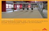 Optimisation of Plasticizers for Gypsum Applications · OptimisatiOn Of plasticizers fOr gypsum applicatiOns ... Optimisation of plasticizers for gypsum applications ... ing the corresponding