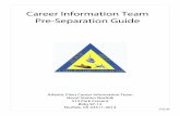Career Information Team Pre-Separation Guide - … · Career Information Team Pre-Separation Guide ... // to view and print your DD Form 2586 ... You may download the form from https: