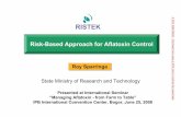 Risk-Based Roy Sparringa 3 Picture.ppt [Alleen-lezen] · RISTEK Risk-Based Approach for Aflatoxin ControlRisk-Based Approach for Aflatoxin Control Roy SparringaRoy Sparringa State
