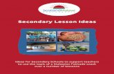 Secondary Lesson Ideas - Scotland Malawi Partnership · Alternative Secondary Lesson Ideas ... I can sample and identify living ... Use the financial plan written during your Maths