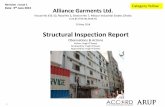 Structural Inspection Report - Alliance Group GARMENTS LTD_Structural Rep… · 1 Structural Inspection Report Observations & Actions Author: Hugh ODwyer Reviewed by: Hugh ODwyer