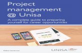 Project management @ Unisa · The South African Council for Project and Construction Management Professions (SACPCMP) is a Juristic person established by Section 2 of the Project