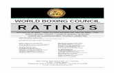 WORLD BOXING COUNCIL R A T I N G Swbcboxing.com/ratings/WBC-RATINGS_APRIL_2018.pdf · WBO CHAMPION: Billy Joe Saunders (GB) 1 Jermall Charlo (US) 2 Saul Alvarez (Mexico) ** 3 Daniel