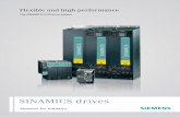 Flexible and high performance - Siemens · Flexible and high performance The SINAMICS S120 drive system. 2 SINAMICS – ... SIMOTION D or SINUMERIK 840D sl can be used as special