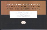 Center on Wealth and Philanthropy - Boston College · Center on Wealth and Philanthropy ... that do not directly study the inner disposition and inter ... As a share of the national