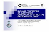 DYNAMIC PROPERTIES OF ELECTRONIC GYROSCOPES …homel.vsb.cz/~tum52/download/Gyroscope.pdf · OF ELECTRONIC GYROSCOPES FOR INERTIAL MEASUREMENT UNITS VSB ... The paper is focused at