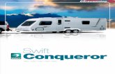 ncbbrochures.s3.amazonaws.com · Conqueror The Conqueror range sets high standards in touring style and luxury. Metallic ... Auto tank fill The tank is automatically topped up from