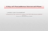 City of Pasadena General Plan · Fair Oaks and Orange Grove ... Title 17 of the ity’s Municipal ode and design guidelines ... City of Pasadena General Plan . I
