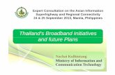 Thailand’s Broadband Initiatives andf Pld future Plans Thailand’s Broadband... · andf Pld future Plans Nachai Kulhintang Ministry of Information and Communication Technology