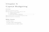 Chapter 5 Capital Budgeting - its.caltech.edurosentha/courses/BEM103/Readings/JWCh05.pdf · 5-2 Capital Budgeting Chapter 5 In order to compute the NPV of a project, we need to analyze