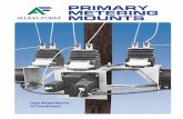 PRIMARY METERING MOUNTS - Aluma-Form® · transformers for primary metering hookups. Mount comes as shown ready to ... as supplied on the PMM-4 and PMM-6 Primary Meter Mounts shown
