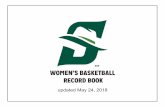 WOMEN’S BASKETBALL RECORD BOOK - Amazon S3 · women’s basketball record book ... 2018. stetson women’s basketball • 2 2 • record book updated may 24, ... 117, ashley dennis