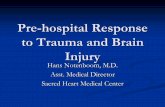 Pre-hospital Response to Trauma and Brain Injury · Pre-hospital Response to Trauma and Brain Injury Hans Notenboom, M.D. Asst. Medical Director Sacred Heart Medical Center. Traumatic