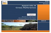 Appendix B Cross Reference - NTEPA · Appendix B Cross Reference . Sherwin Iron (NT) ... Geological properties of the project site Chapter 2.4 ... Describe transport systems and methods