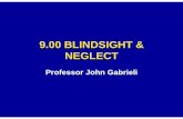 9.00 BLINDSIGHT & NEGLECT - MIT OpenCourseWare · • Blindsight what it is ... 3rd ed. Baltimore, MD: Lippincott Williams & Wilkins, ... and looking very sad indeed.// “Good morning