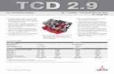 TCD 2 - MinnParfiles.minnpar.com/partbooks/DEUTZ ENGINES/DEUTZ TCD 2.9 ENGIN… · TCD 2.9 For narrow-track tractors 63 - 77 kW|84 - 103 hp at 2200 min-1|rpm EU Stage IIIB ... 221
