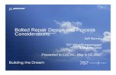 Bolted Repair Design and Process Considerations · Bolted Repair Design and Process Considerations Jeff Berner ... Repairs need to be tested to validate that EME requirements are