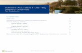 Software Assurance E-Learning Delivery Overview · 216 Microsoft orporation. All rigts reserved. • 1 Software Assurance E-Learning Delivery Overview For Customers Contents Overview