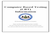 Computer Based Testing (CBT) Information .Computer Based Testing (CBT) Information ... CBT enrollment