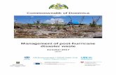 Dominica Disaster Waste Management - Eecentre · Commonwealth of Dominica Management of post-hurricane ... 6 1. Mission background ... Participating States pool resources and experts