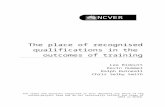 place Of Recognised Qualifications - National Centre …€¦  · Web viewThe place of recognised qualifications in the outcomes of training. ... injection moulding versus vacuum