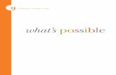 what’s possible - Maryland Developmental Disabilities ... · “What’s Possible” tells the stories of nine people who now call the ... his head forward to receive her kiss,