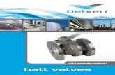 Let’s move the medium! ball valves - Вулверvulver.com.ua/pdf/bel/Belven_ball_valves.pdf · ... serve all markets with the Belven ball valve ... steel ball valves DIN 3337