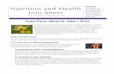 Produced by Nutrition and Health Info-Sheet · Nutrition and Health Info-Sheet For Health Professionals . 2 How does St. John’s wort work? ... antitrust class action.