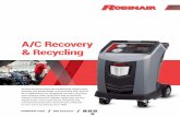 A/C Recovery & Recycling - robinair.com · 2 ROBINAIR.COM 800.533.6127 A/C Recovery & Recycling R-134a automotive A/C systems 34288 The 34288 combines simple operation with superior