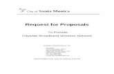 Request for Proposals - MuniWireless: WiFi, …muniwireless.com/reports/docs/SantaMonica-wirelessRFP.pdf · Request for Proposals ... government agencies, including free internet