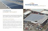 HONDA CASE STUDY - NetXposure · HONDA CASE STUDY Honda and their dealer Swansway Garages Group opted for a 49.35 kWp rooftop solar PV system to boost the energy efficiency of a newly