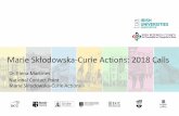 Marie Skłodowska-Curie Actions: 2018 Calls · Marie Skłodowska-Curie Actions: 2018 Calls ... Marie Skłodowska-Curie Actions ... CHESS ^ onnected Health Early