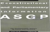 constitutional and Parliamentary Information - ASGP · Paper on the Parliamentary system of France, ... Constitutional and Parliamentary Information ... amend its position in certain