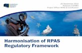 Harmonisation of RPAS Regulatory Framework · Harmonisation of RPAS ... European Council to achieve an RPAS European Airworthiness ... Military RPAS Roadmap (2014)