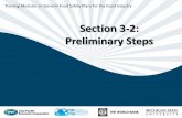 Section 3-2: Preliminary Stepsfscf-ptin.apec.org/docs/APEC Food Safety Modules 2012/English... · ... and The World Bank Group. Section 3-2: Preliminary Steps ... management system.