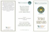 sunday serenades 2018 - williamsonartgallery.org · Ian Buckle (piano), present a programme of piano trios by Mozart and Brahms and piano etudes by Helene de Montgeroult. August 5th