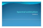 Fundamentals of statistical signal processing(1) · Introduction Signal Spectral Analysis: Estimation of the power spectral density The problem of spectral estimation is very large